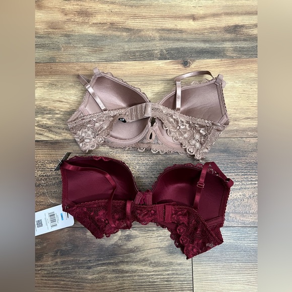 Rene Rofe 2 bras size 36c floral lace Demi push up‎ - Picture 2 of 4